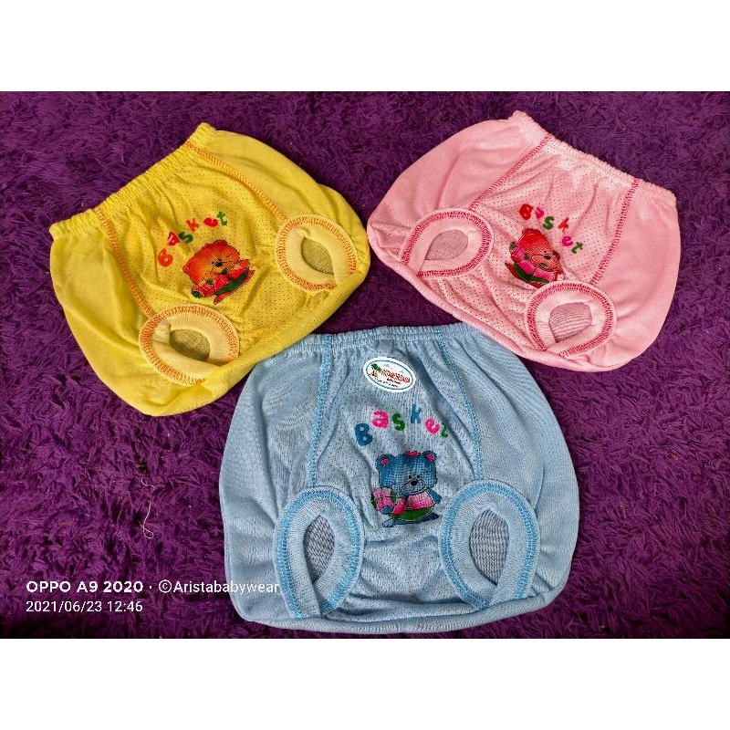 CELANA POP BAYI, STRIP KUMIS (3pcs)