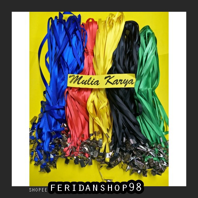 

BT607 TALI LANYARD BEST TALI NAME TAG TAIWAN DENGAN PENJEPIT BESI BY FERIDANSHOP98