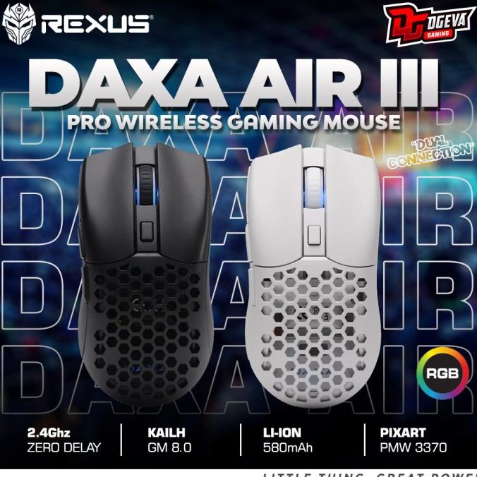 Jual Rexus Daxa Air Iii Wireless Gaming Mouse Daxa Pro Wireless Mouse