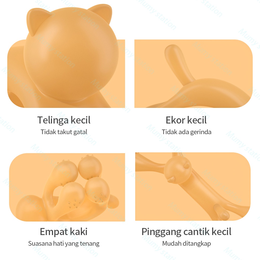 Mumystaion mainan gigitan bayi teether bayi Bahan silikon lembut dengan kotak