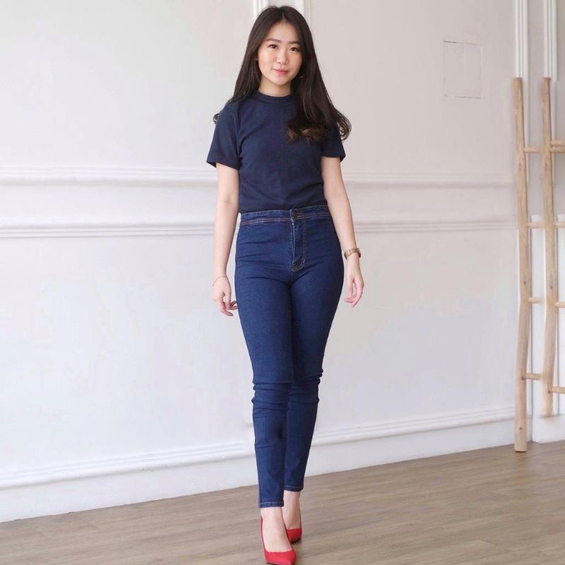 PREMIUM HW JEANS / HIGHWAIST JEANS WANITA / HW JEANS