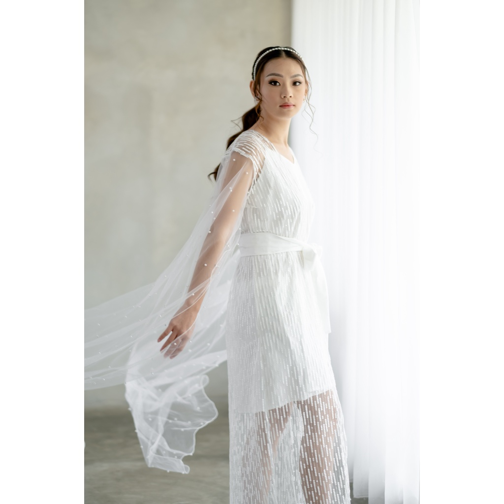 Belle Robe- FAE Collection- Kimono Pengantin Robe Bride Premium Brokat Wedding Robe