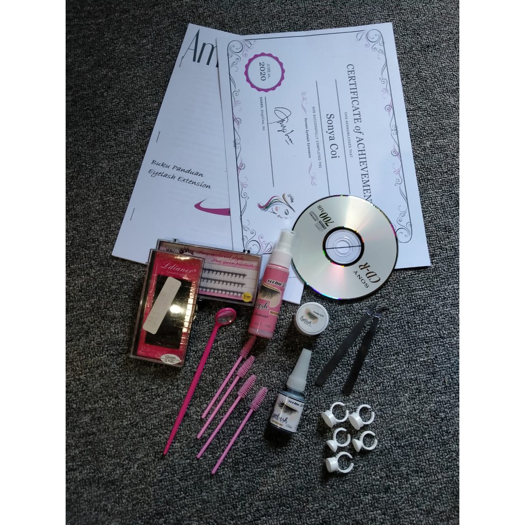 Paket Lengkap Dan Murah Eyelash Extension Sertifikat Shopee Indonesia