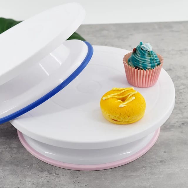 Cake Turnable Table Non Slip / Meja Dekorasi Kue Putar / Cake Decorating Turnable /  Meja Putar Kue Revolving Cake Stand Tempat Kue