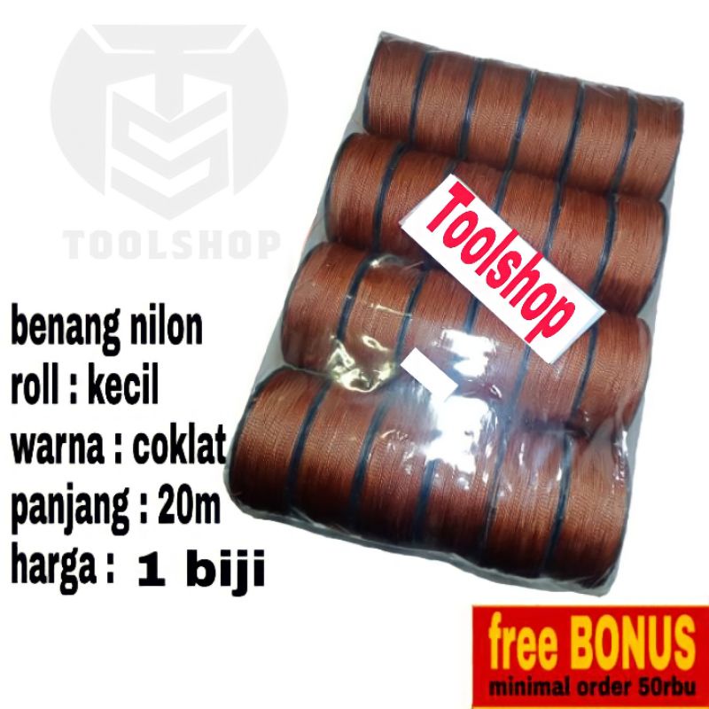 Benang Sol Coklat Benang Nilon 15 Meter