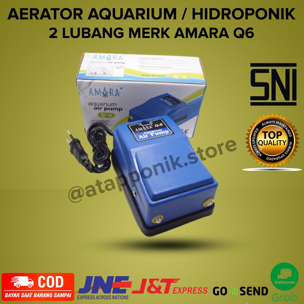 aerator aquarium/hidroponik 2 lubang amara Q6