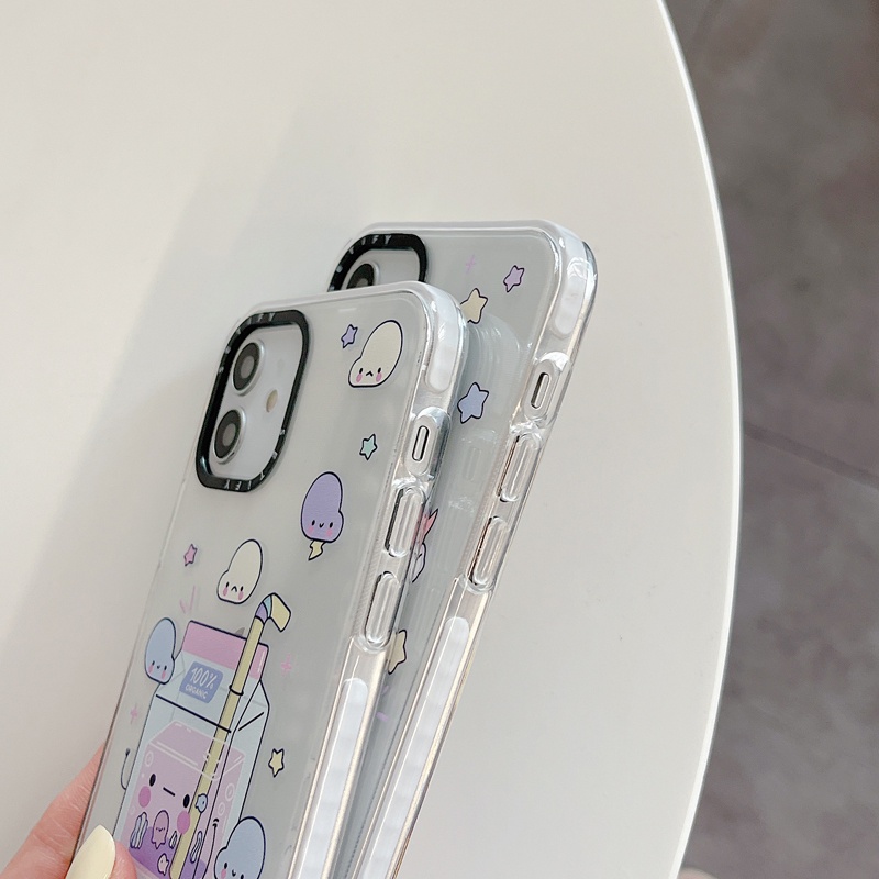 Casing Soft Case Motif Bento &amp; Juice Untuk iPhone 11 / 12 / 13 Promax / 7 / 8 + / X / XR / Xs Max