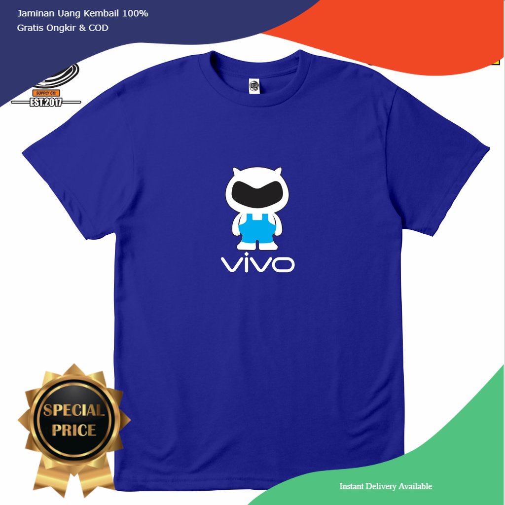 BAJU KAOS HANDPHONE VIVO SMARTPHONE LOGO MASKOT - Slalustock CLOTH