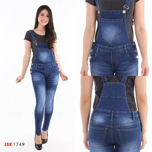 Overall Jumsuit Wearpark Kodok Wanita JSK Jeans Original Import Jeans