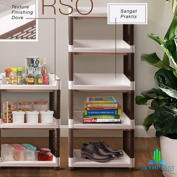☃ RAK SERBAGUNA SUSUN 5 / SUSUN 4 PLASTIK RSO 05 RSO 04 RAK DAPUR / RAK BUKU / PIRING ✰