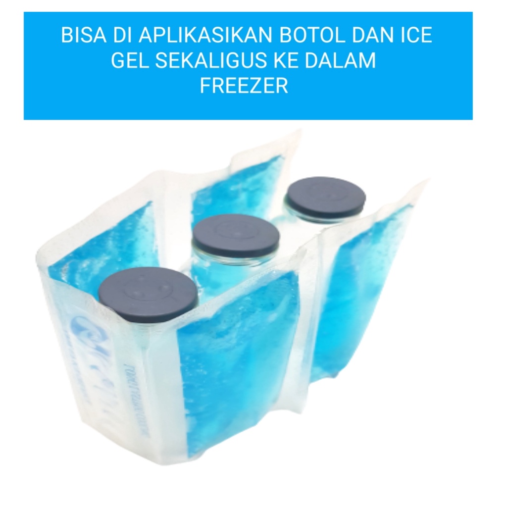 LINE BLUE ICE GEL HANGER / BLUE ICE GEL HANGER  / BLUE ICE GEL PENDINGIN / PENGANTI ES BATU