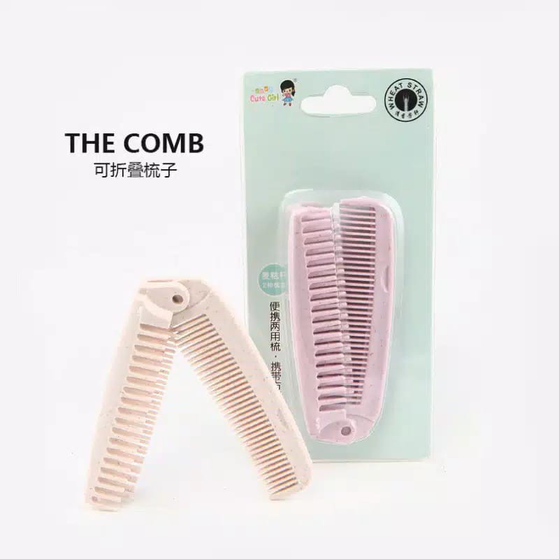 ~ PIYOSHI08 ~ Sisir Lipat 2 Sisi / Sisir Mini Import Traveling AF12