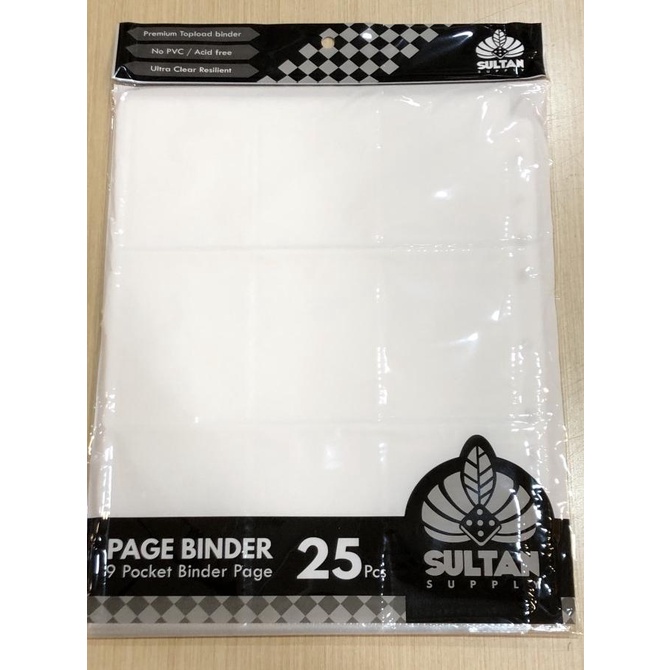 

[[COD]] Sultan 9-Pocket Page Clear (isi 25 lembar) NEW Kode 472