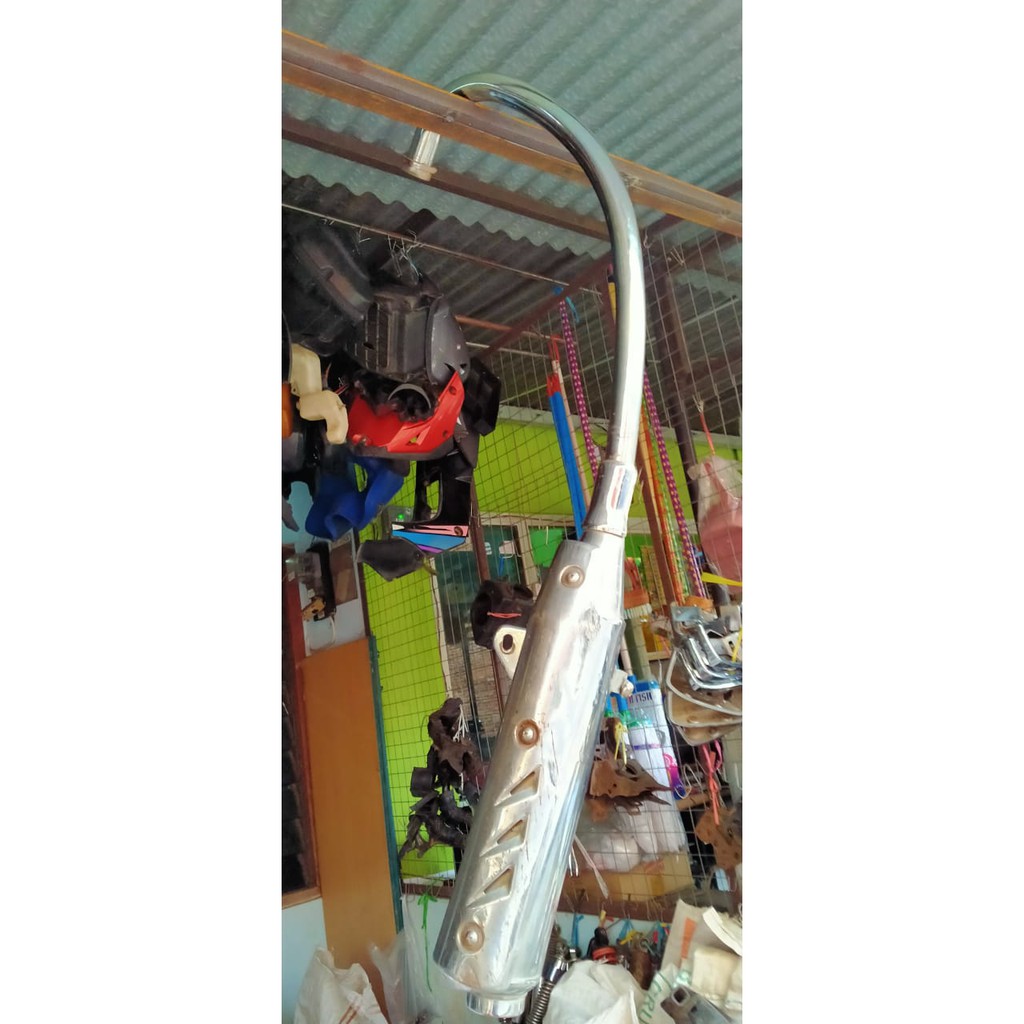 Knalpot assy knalpot standar original suzuki thunder 125