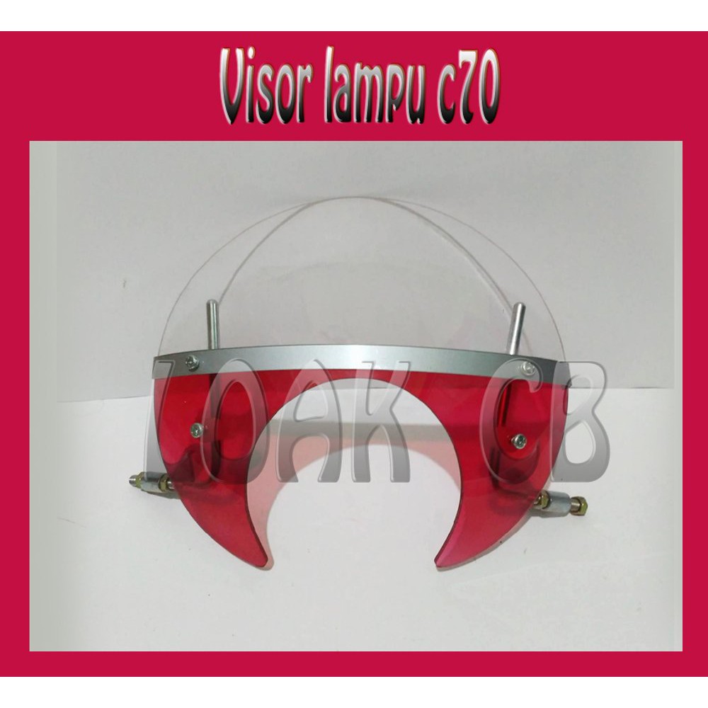 Visor Windshield Lampu Honda C70 Terlaris