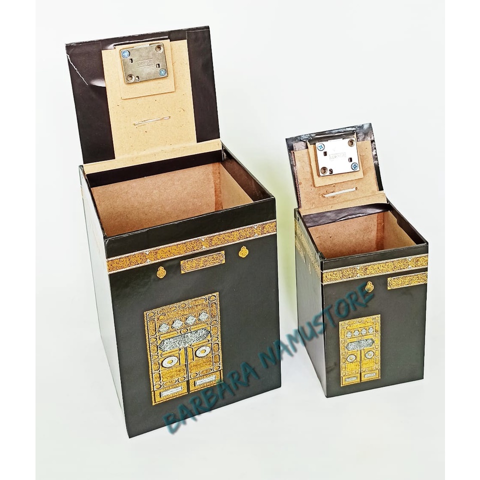 Cyailaa Celengan Ka'Bah Celengan Target Kotak Celengan Kabah Stiker 3D Timbul Kabah Kaqbah Kakbah