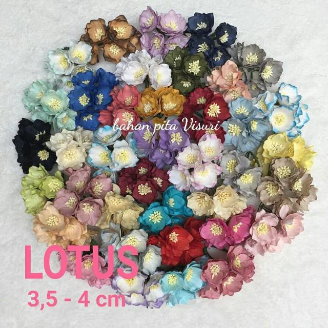 Paper Flower Lotus 3,8 - 4 cm Seri A