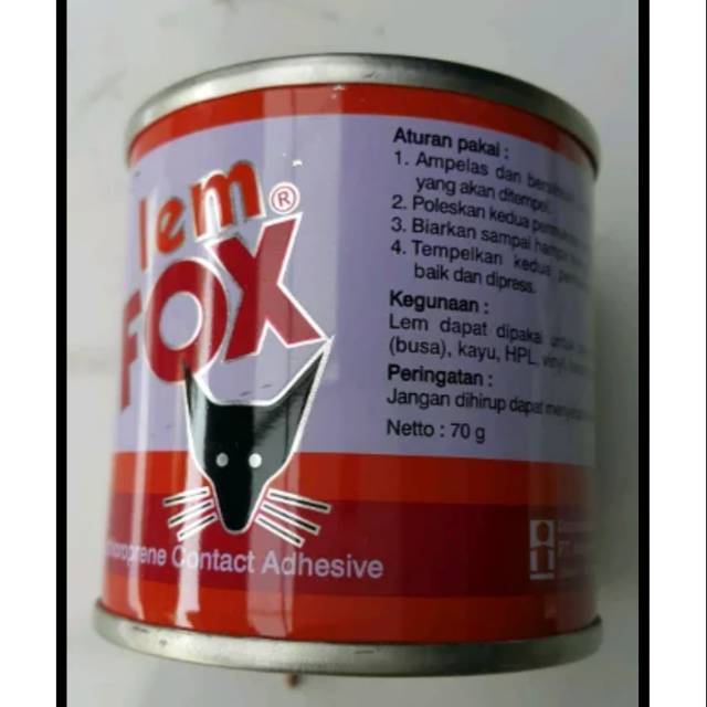 

Lem fox 70 gram