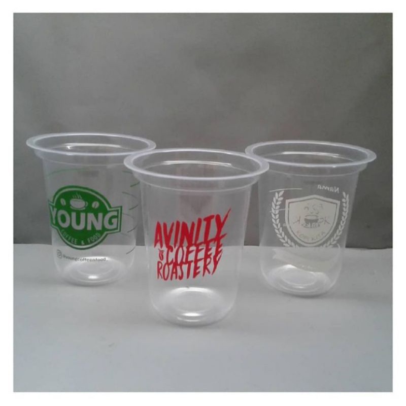 Sablon cup 12oz oval merk STARINDO