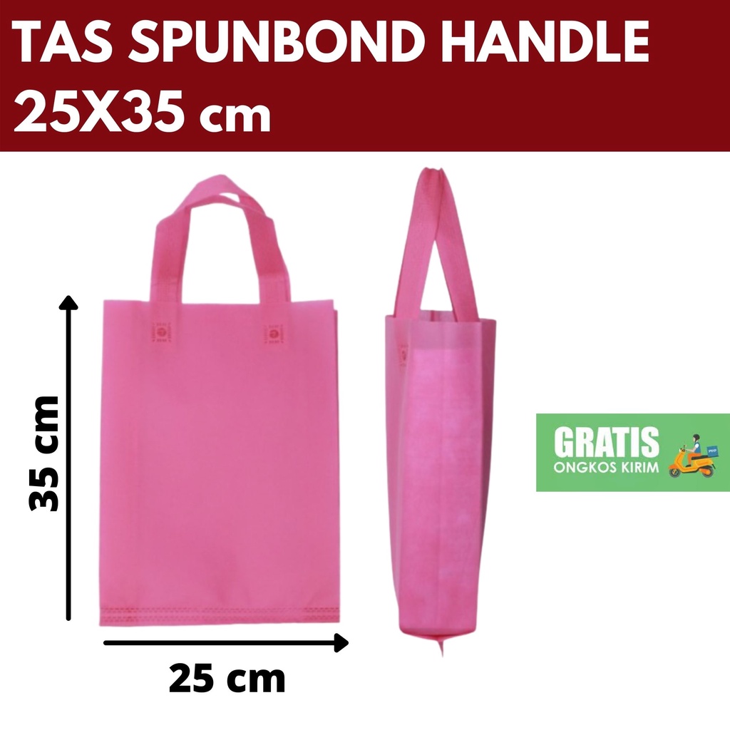

TAS SPUNBOND 25x35 cm MERAH MUDA PINK Tas Belanja/ Tas Ultah/ Tas Promosi/ Tas Reuni/ Tas Spunbond Sablon/ Tas Spunbond Custom/ Tas Goodiebag Sablon/ Tas Goodiebag Custom/ Tas Ramah Lingkungan/ Tas Press/ Tas Perusahaan/ Tas Partai Besar
