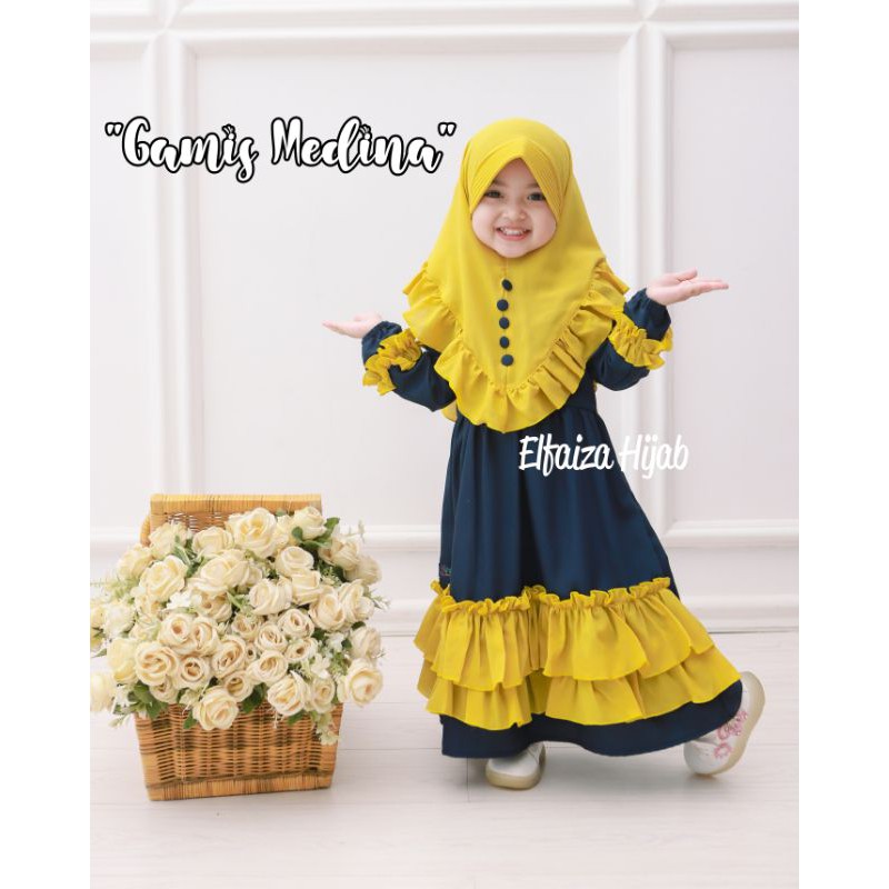 Gamis Anak Perempuan MEDINA Gamis ANAK USIA 1-8 Tahun