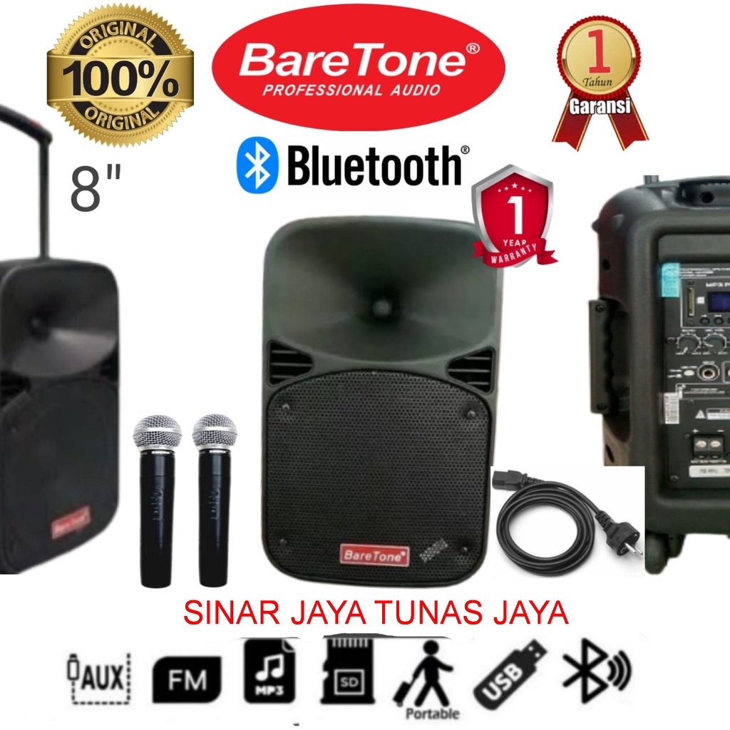 Speaker Protable Baretone Max 8 EB Max 8EB inch Original