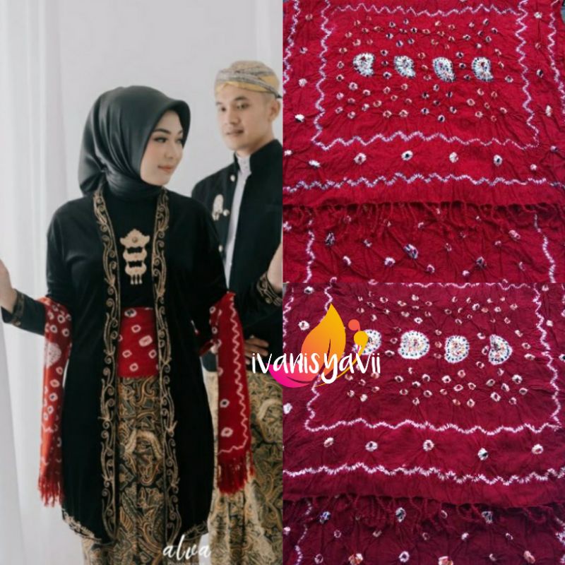 Selendang Prewedding Motif Jumputan