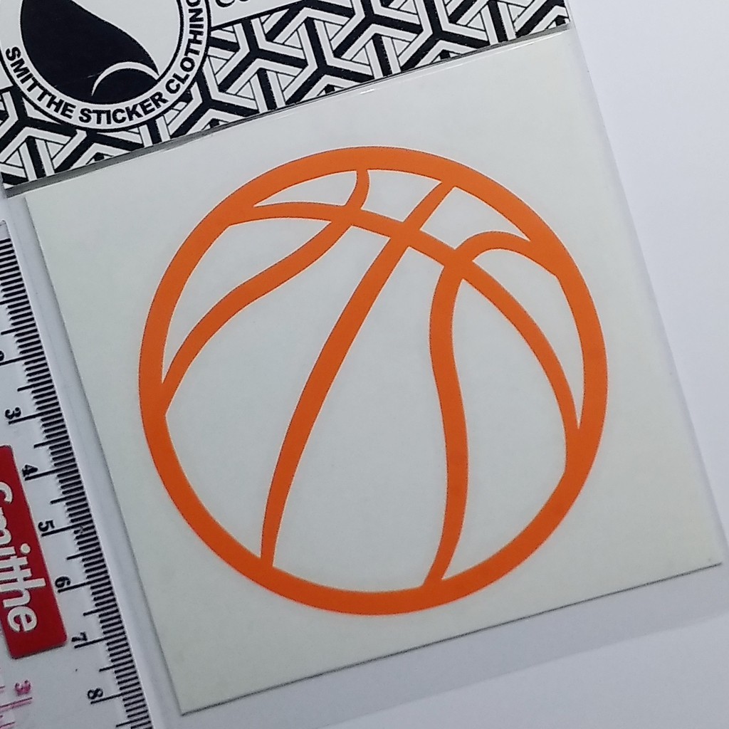 Stiker bola Basket logo Cutting Sticker untuk aksesoris Mobil Motor