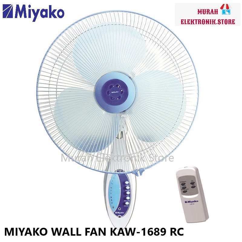 Miyako KAW-1689 RC Kipas Angin Dinding / Wall Fan [16 Inch]