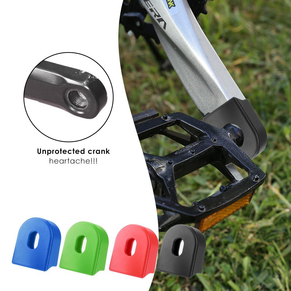 MOJITO 2pcs/Set Silicone Bicycle Crankset Crank Wheel Protective Sleeve Protector