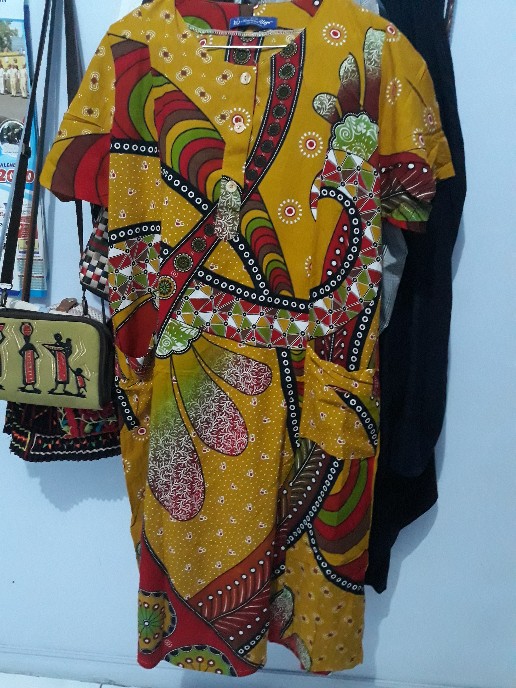 Daster Cantik Kencana Ungu Amelia (label Biru Asli Ori) : Homedress Batik Solo Adem Busui