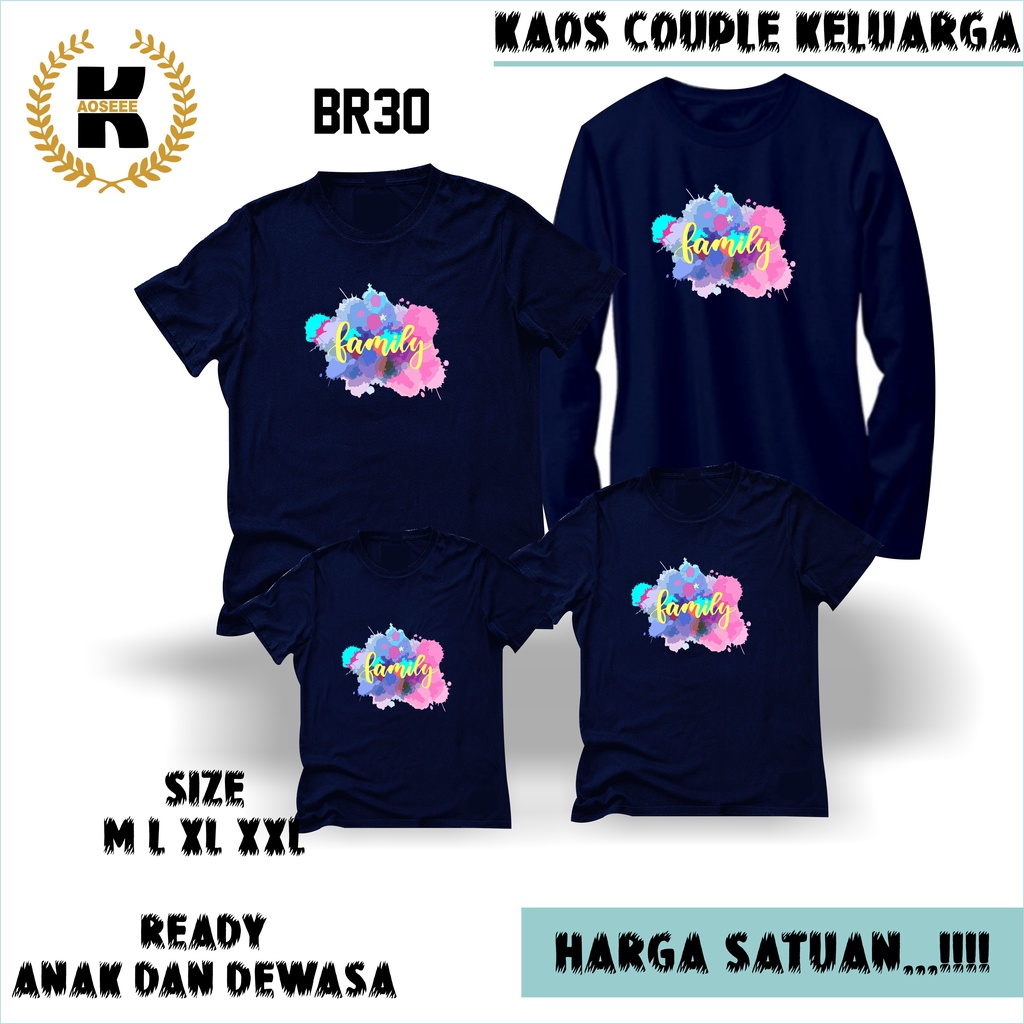 kaos couple family kaos seragam keluarga