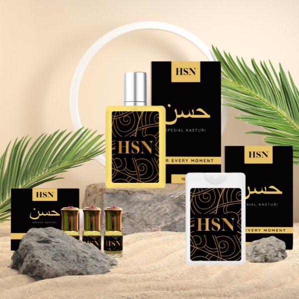 BELI 1 GRATIS 4 - Parfum Kasturi Oginial Unisex By HSN / Minyak Wangi Kasturi Sunnah Muhammad Rasulu