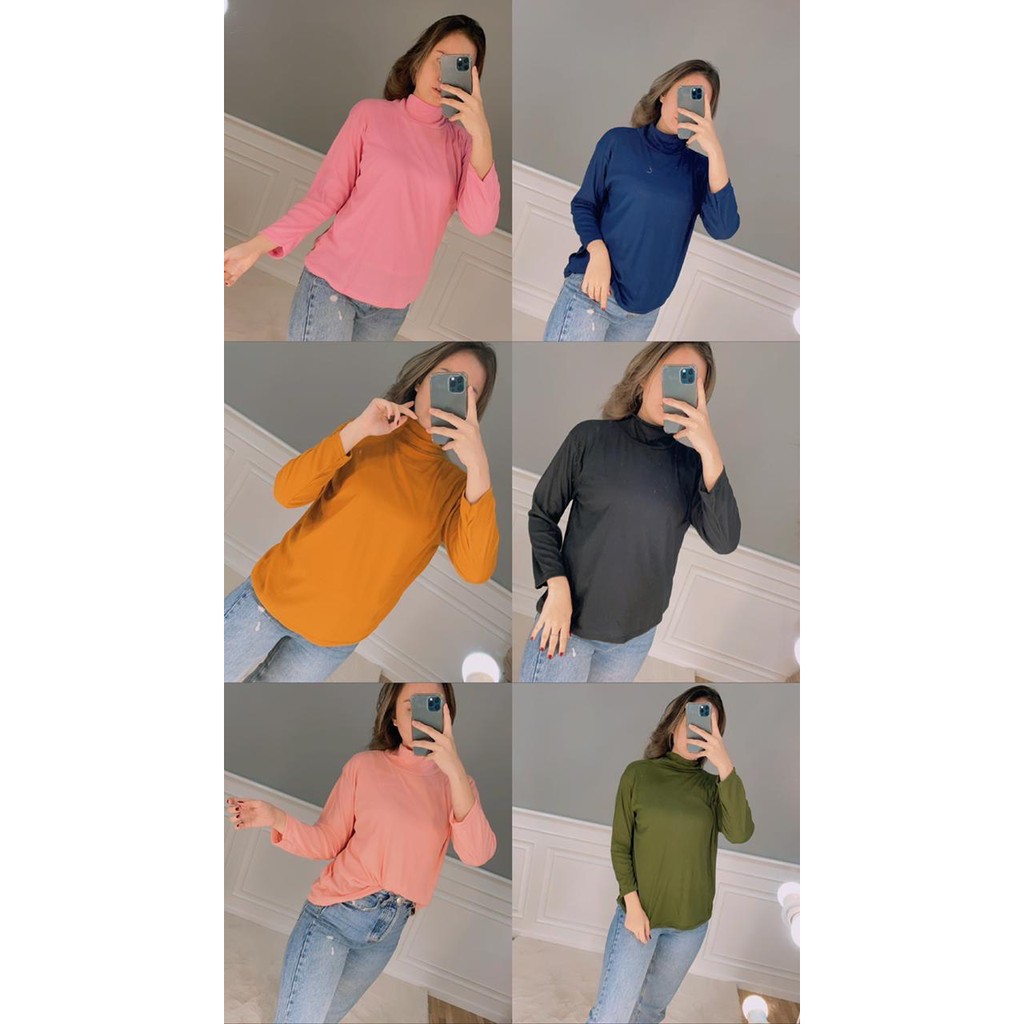 Promo Manset Baju Rajut  Fit To XXL/ Avalee Oversize Turtleneck RIB Bahan Rajut