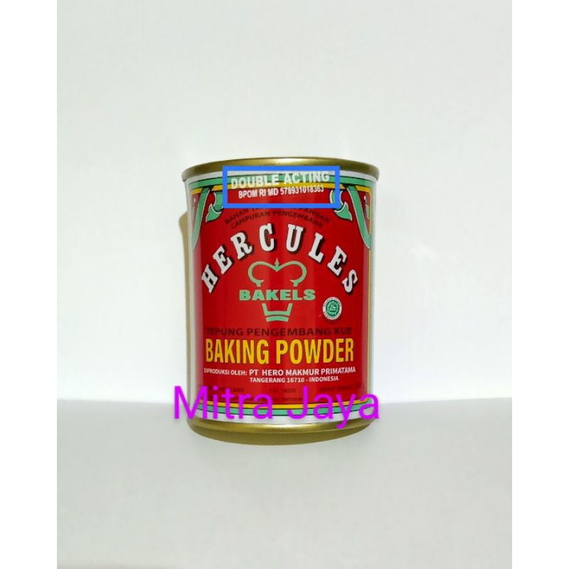 Hercules Baking Powder Double Acting Bakels 110g Tepung Pengembang Kue Bpda Shopee Indonesia