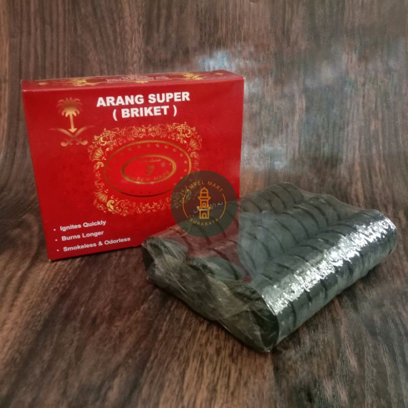 Arang Super Briket Maulana Arang Shisa Dupa Bukhur Isi 30 Pcs Original