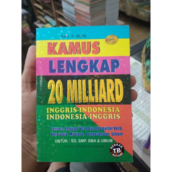 buku kamus lengkap 20 milliard kecil (10×15cm)