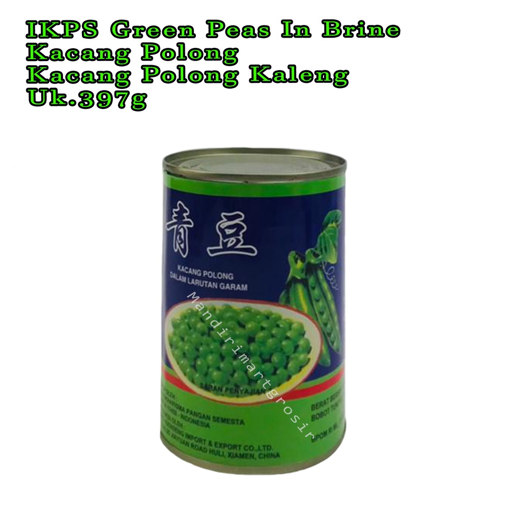 Kacang Polong *IKPS Green Peas In Brine * Kacang Polong Kaleng * 397g