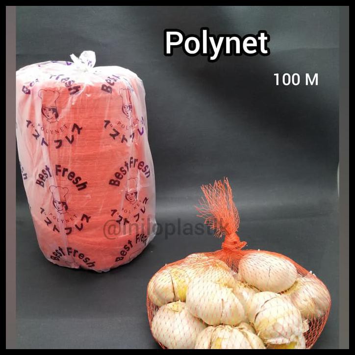 KANTONG JARING UNTUK BUAH POLYNET MERAH/ JARING SAYUR, BAWANG, BUAH