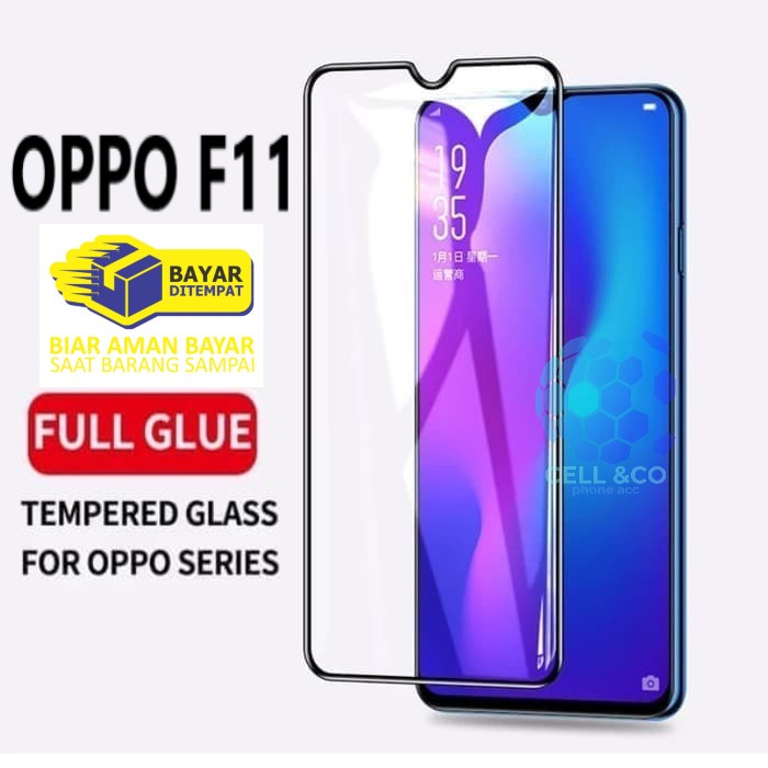 Tempered Glass Full HD OPPO F11 Anti Gores Premium Screen Protector Pelindung Layar OPPO F11