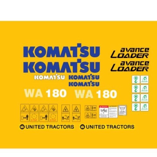 Stiker Komatsu WA180