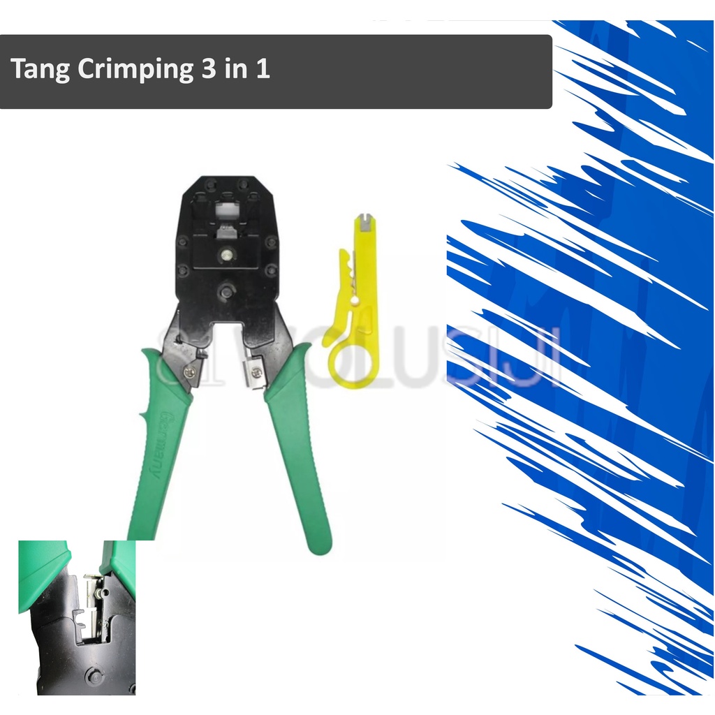 Tang Crimper Combo Multi function 8 Pin, 6 Pin, 4 Pin Crimping Tool