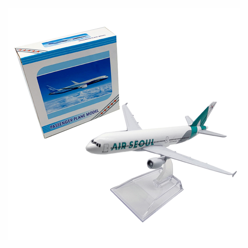 Seoul A320 Model Pesawat Terbang Airbus 320 Die-cast Metal Penumpang 16CM