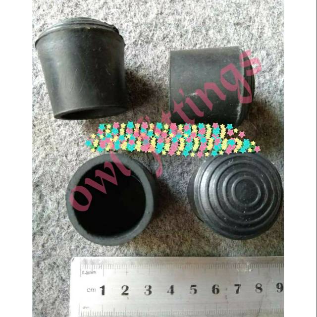 Karet 1 Alas Kaki Kursi Bulat Diameter Lubang 1 inch atau Karet 1 Alas Kaki Kursi Bulat Diameter Lubang 1 inch atau