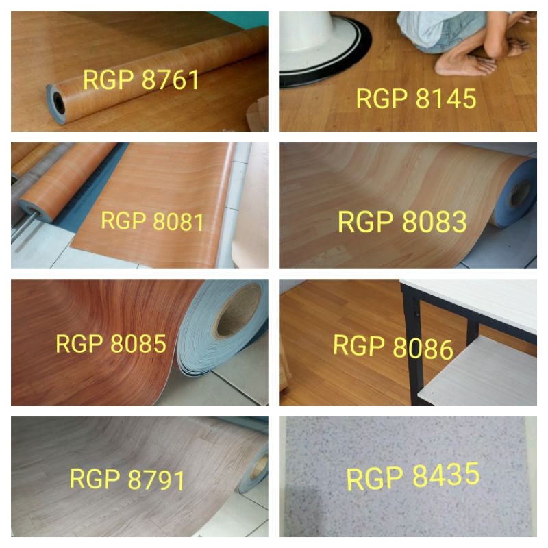 Vinyl Lantai Roll Tebal 1 5 mm Harga  per  m2  Shopee Indonesia