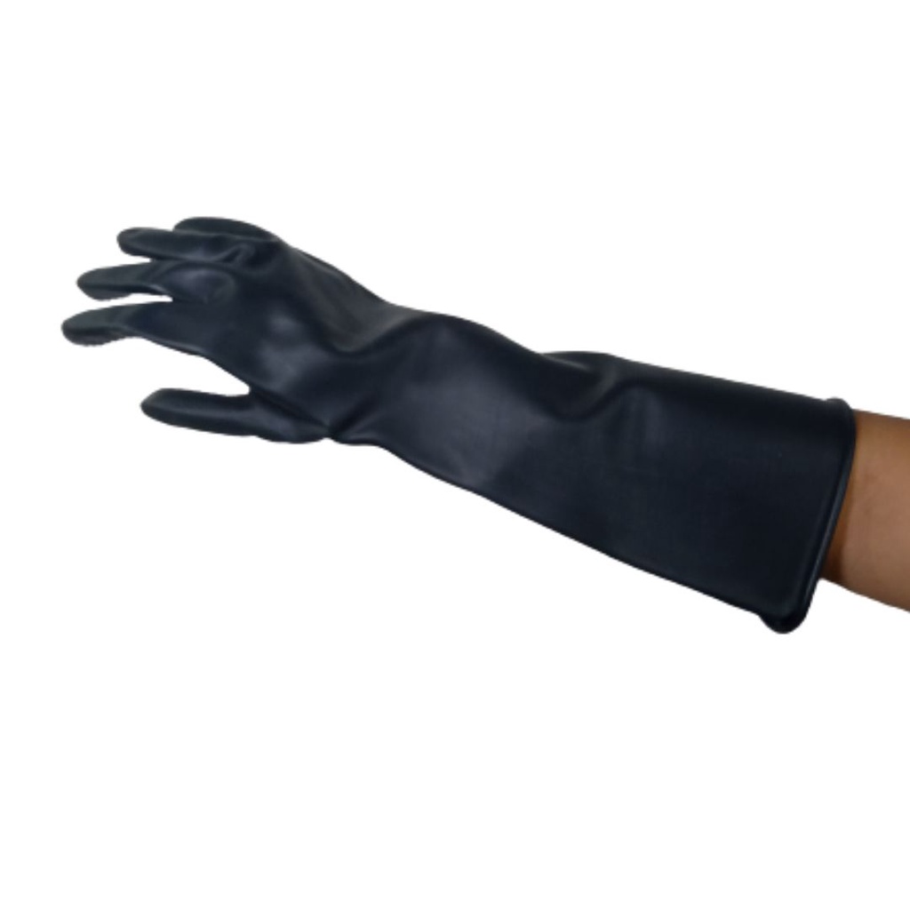 sarung karet tangan hitam