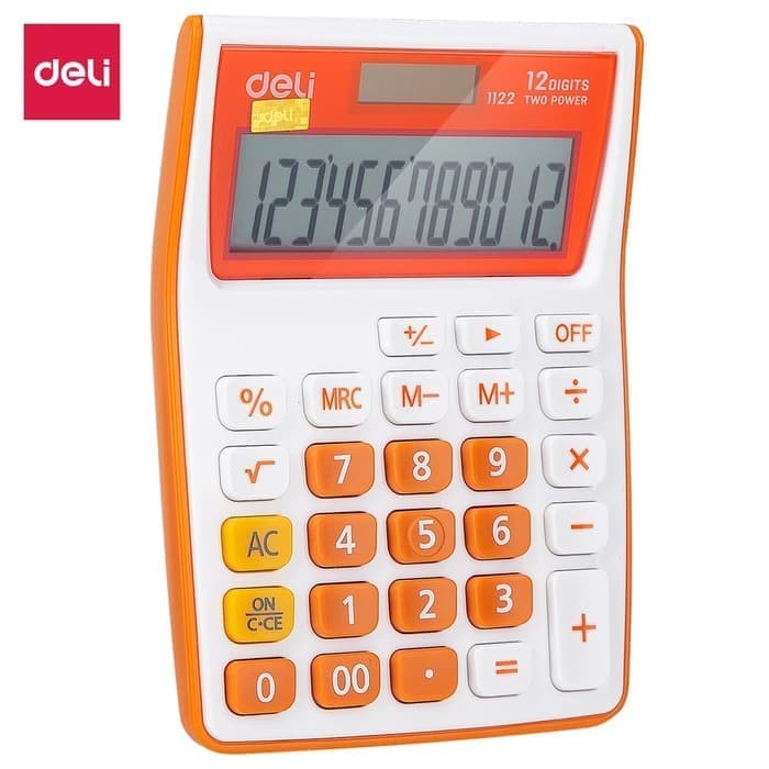 

KALKULATOR 12 DIGIT KECIL POKET PORTABLE CALCULATOR DELI 1122 WARNA