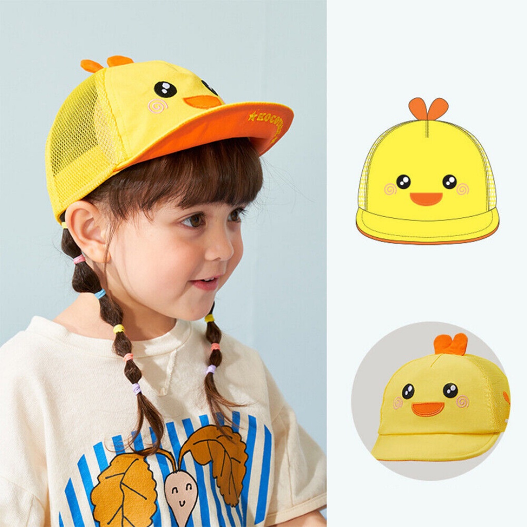 Topi Anak  Animasi Hewan Kocotree / Kids Animal Baseball Cap Kocotree / Sinar UV / Topi anak-anak / Laki-laki dan perempuan / Unicorn / Hiu / Dinosaurus / Kelinci / Hats / Caps / Kids