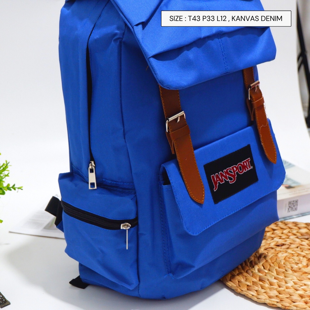 COD NEVSET SEMARANG - Tas Gendong Warna Ransel Wanita/Pria Backpack Tas Punggung Tas Kuliah Lokal Murah