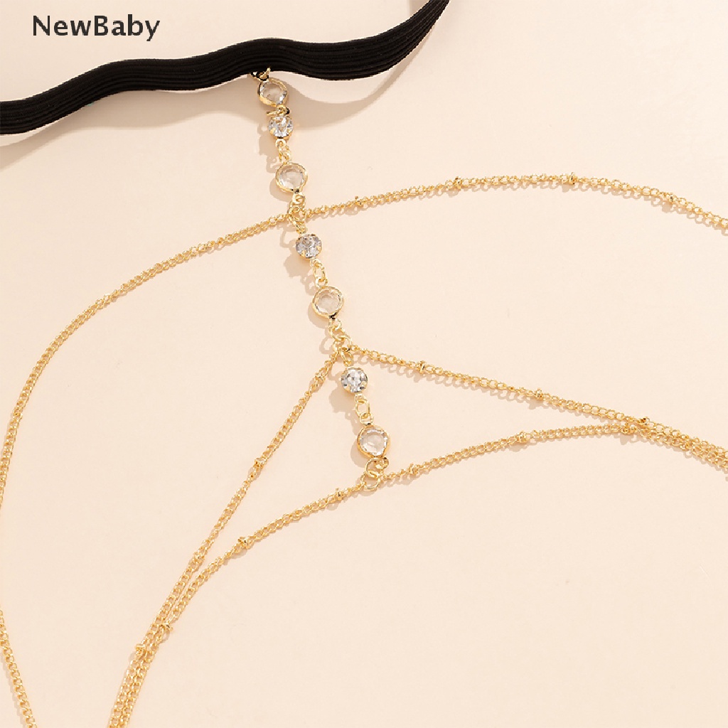 Newbaby Rantai Paha Elastis Sexy Gaya Bohemia Aksen Rumbai Panjang Untuk Wanitapantai